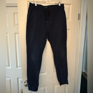 Men's Navy Jogger Pants Size L